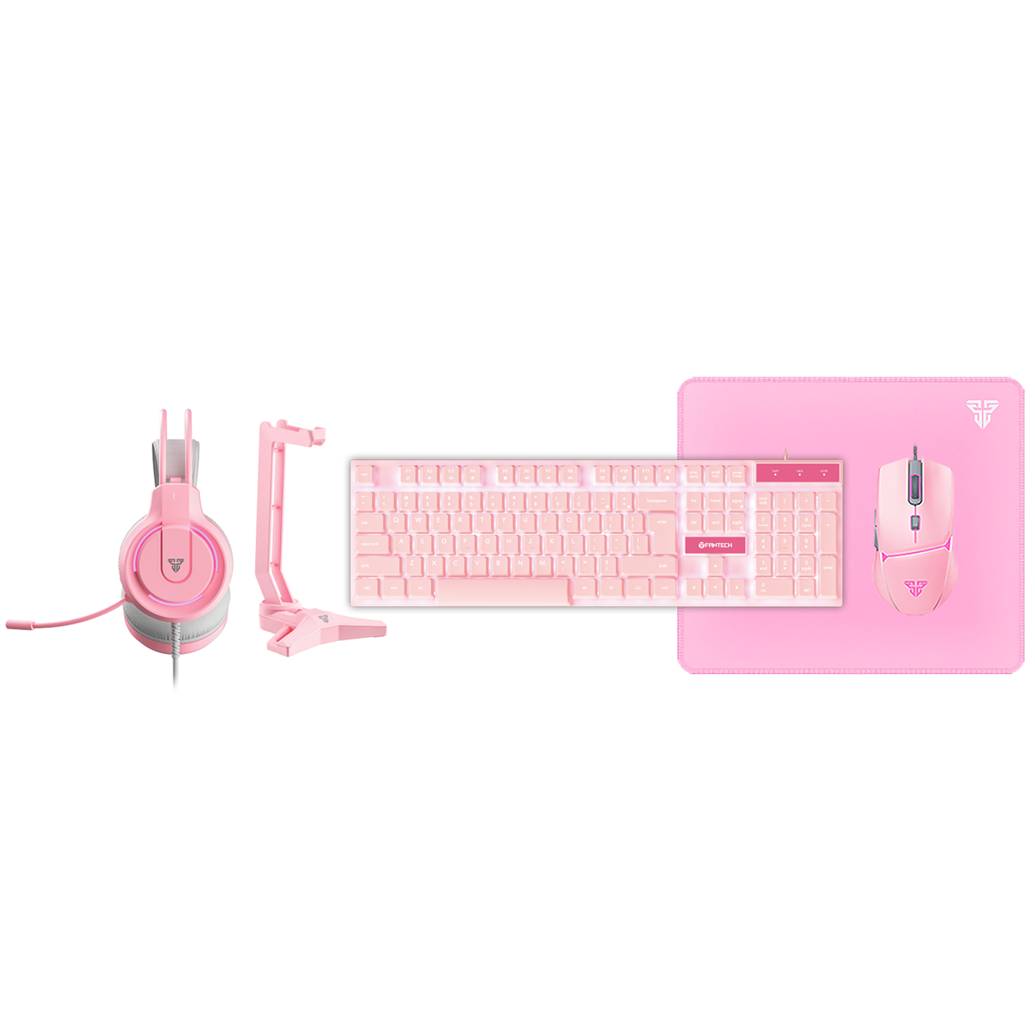 Fantech 5 in 1 Combo Gaming Keyboard Mouse Headset Mousepad P51 - Fantech Indonesia