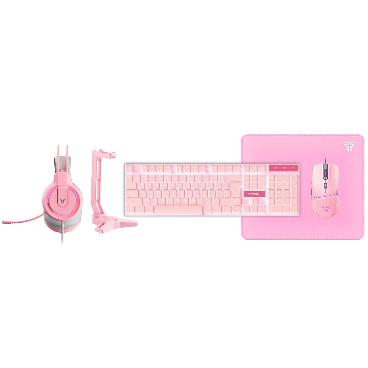 Fantech 5 in 1 Combo Gaming Keyboard Mouse Headset Mousepad P51 - Fantech Indonesia