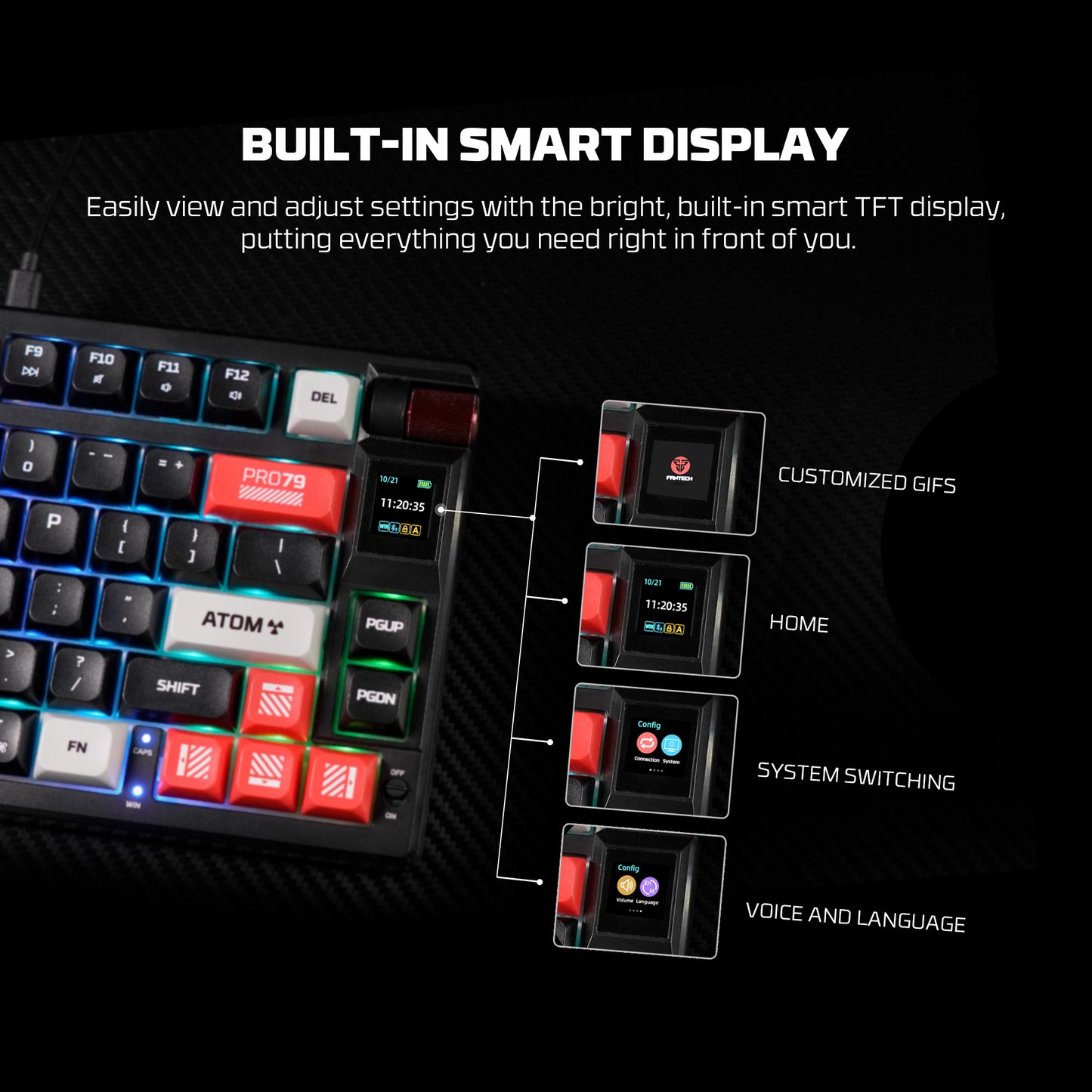 ATOM PRO Keyboard hot swappable