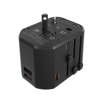 Fantech Universal Travel Adapter 3 Port (PD+QC) 20W - TAC1 - Fantech Indonesia
