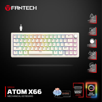 FANTECH ATOM X 66 MK614 MECHANICAL KEYBOARD