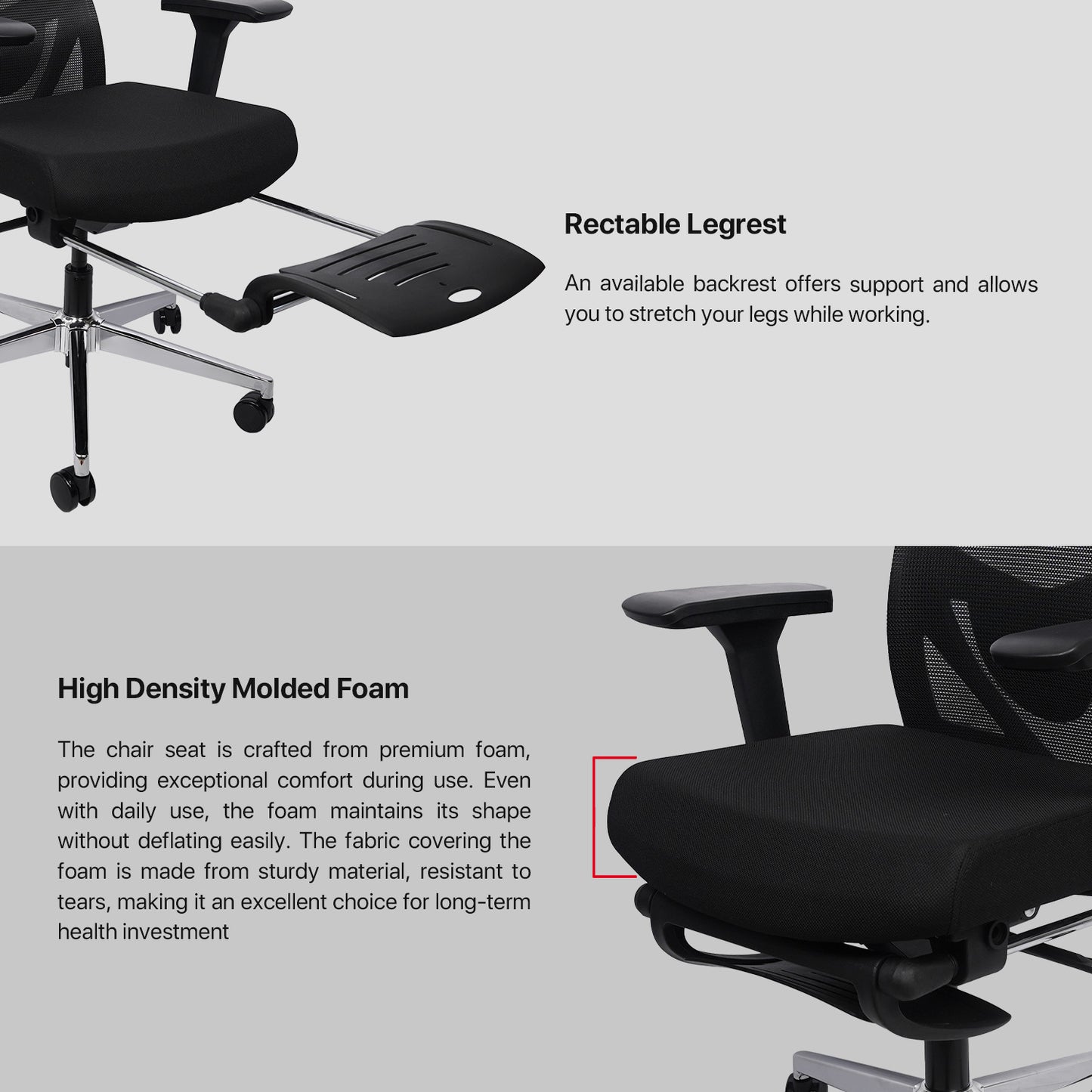 Fantech Kursi Kantor Kerja Jaring Premium Office Chair OCA259 PRO