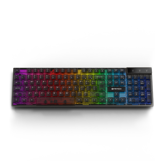 Fantech SHIKARI K515 Keycaps Transparan Keyboard Gaming RGB Membrane - Fantech Indonesia