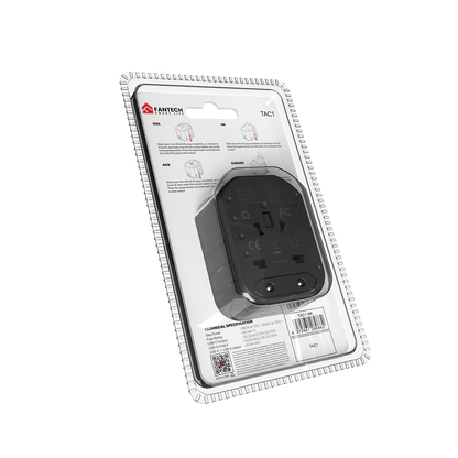 Fantech Universal Travel Adapter 3 Port (PD+QC) 20W - TAC1 - Fantech Indonesia