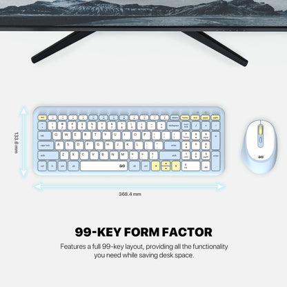 Fantech GO WK901 Combo Keyboard Mouse Wireless Ultra-Thin Silent