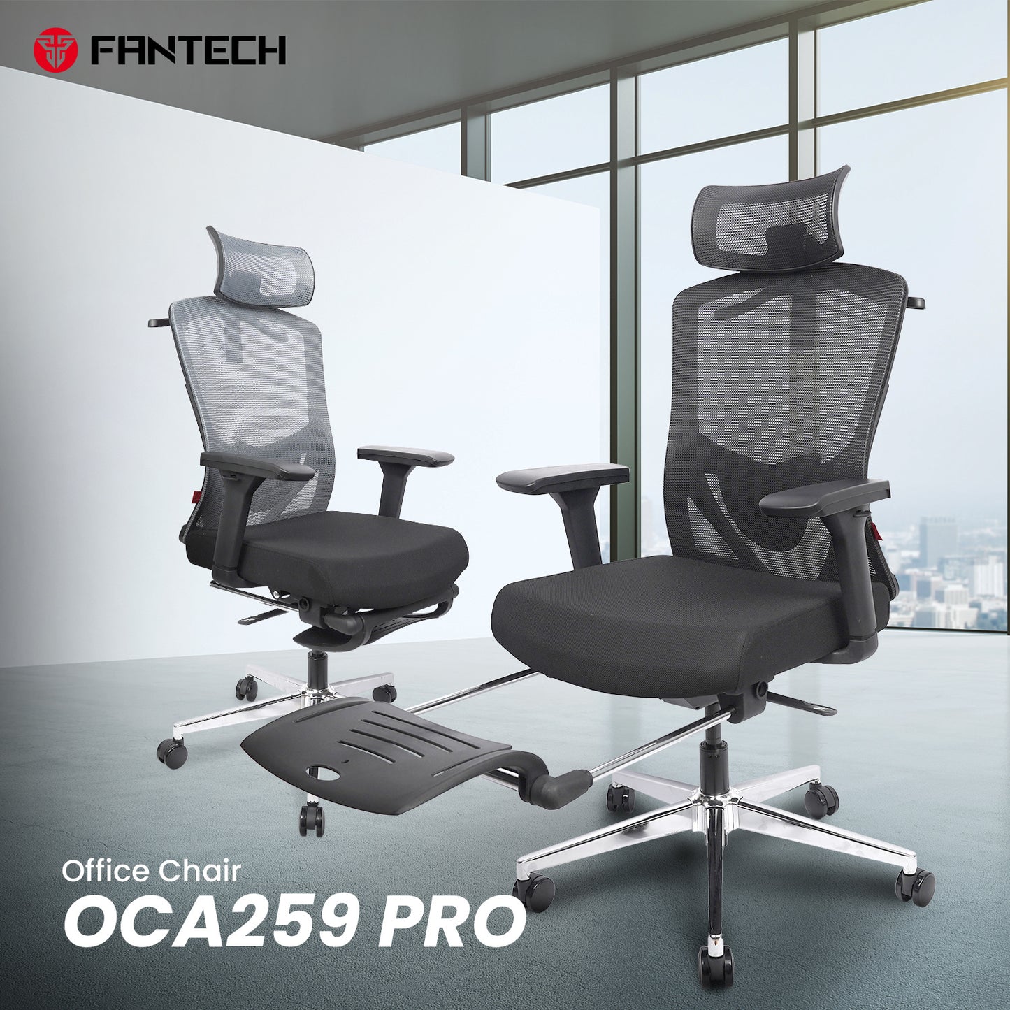 Fantech Kursi Kantor Kerja Jaring Premium Office Chair OCA259 PRO