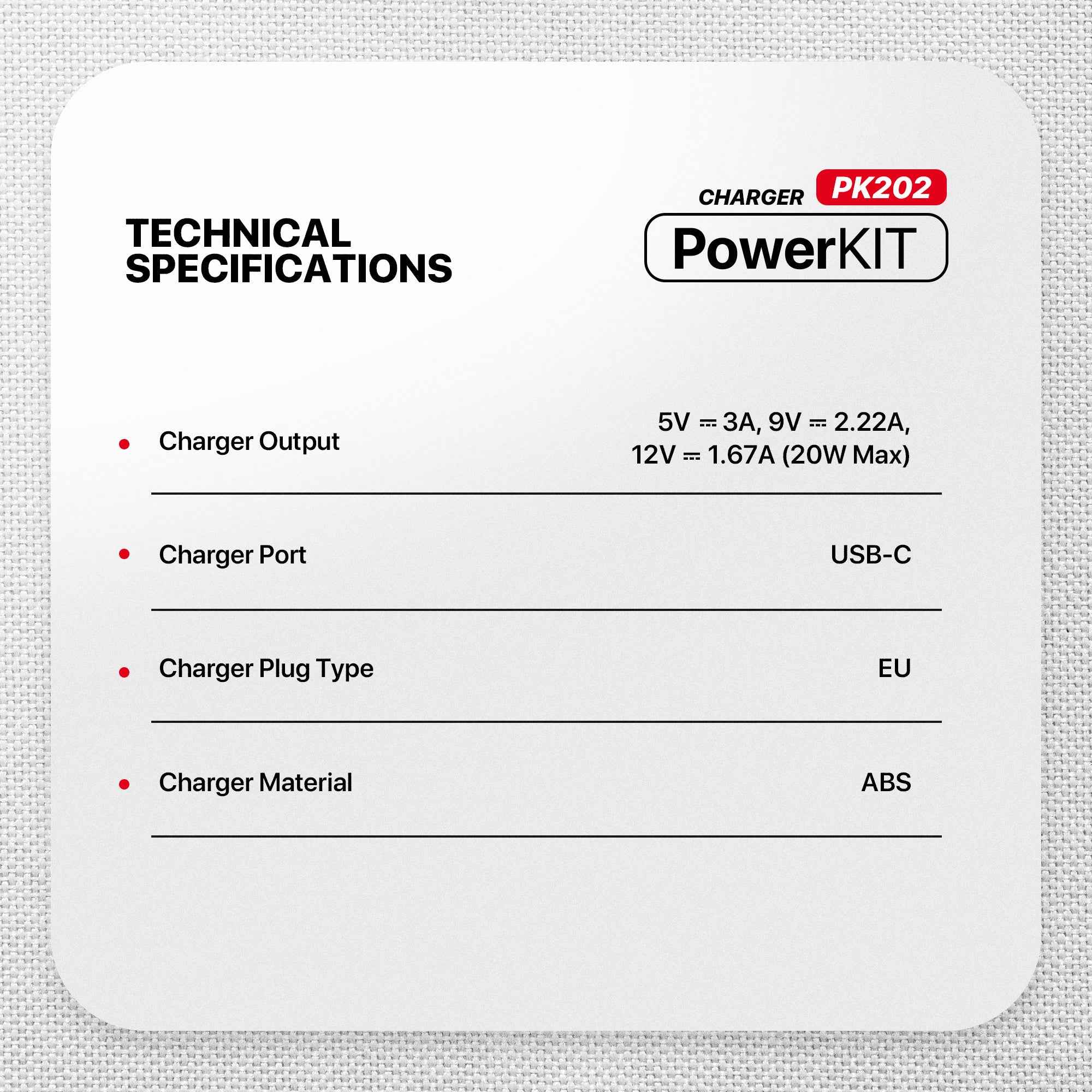 Charger Fantech PK202 Set Bundling Adaptor 20W Fast Charging Power Delivery With Braided Cable