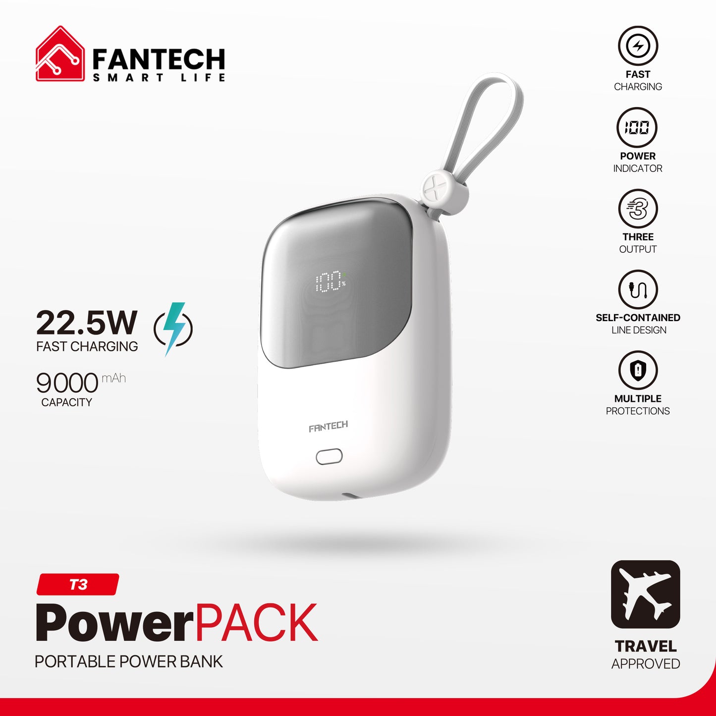 FANTECH POWER PACK T3 POWERBANK