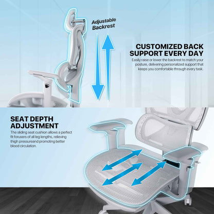 FANTECH OFFICE CHAIR CW2 KURSI KANTOR ERGONOMIS KURSI KERJA DENGAN LUMBAR SUPPORT