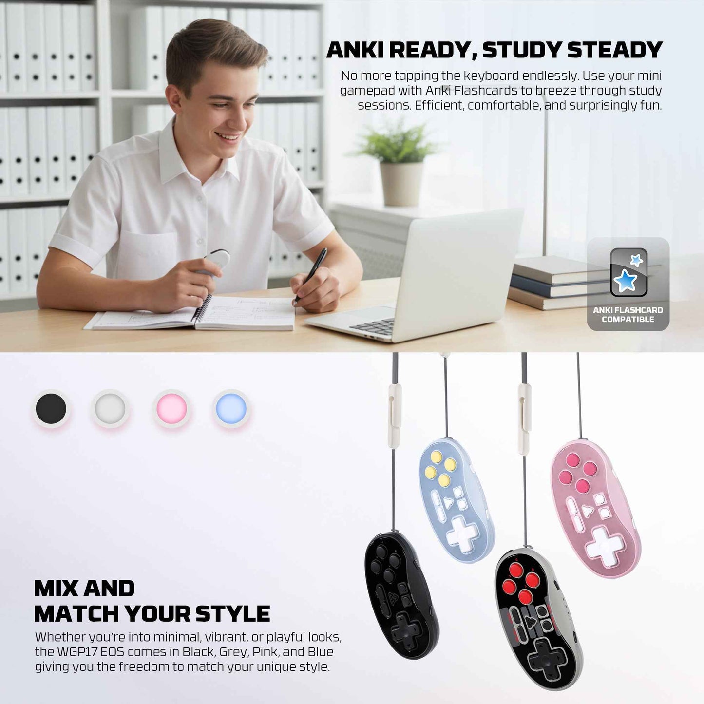 FANTECH POCKET SIZE MINI GAMEPAD WIRELESS EOS MINI WGP17