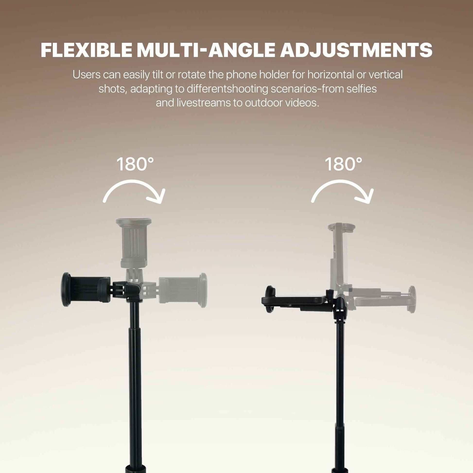 Fantech SS177 Selfie Stick Live Tripod Bluetooth Selfie 1.77m Aluminum Alloy Fill Light Rotatable 180° For Phones