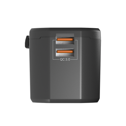 Fantech Universal Travel Adapter 3 Port (PD+QC) 20W - TAC1 - Fantech Indonesia
