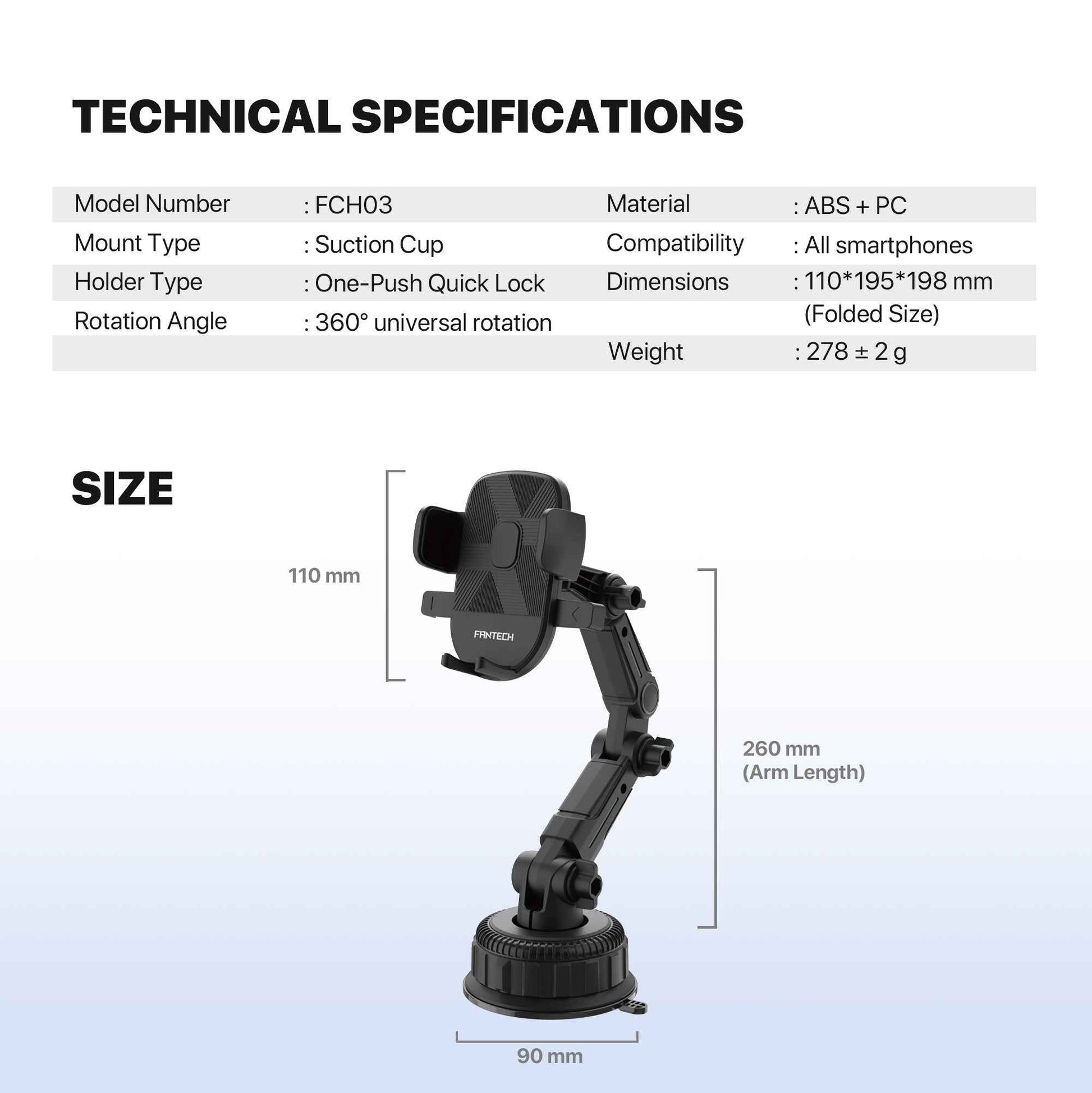 Fantech Car Phone Holder FCH03