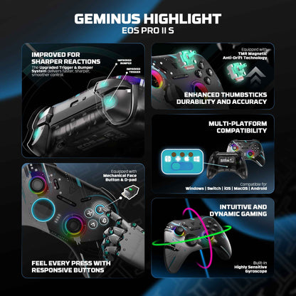 WGP15V2S Geminus Bluetooth Gamepad