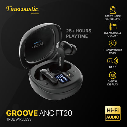 FINECOUSTIC GROOVE FT20 TRUE WIRELESS BLACK