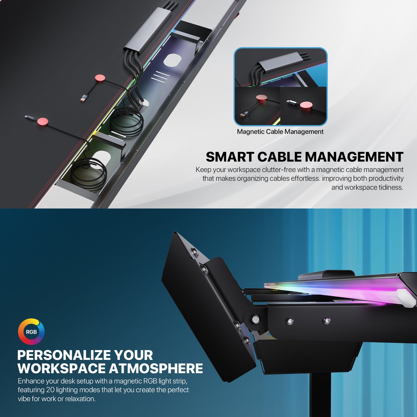 Fantech Dublin DW114 Electric Adjustable Desk Black