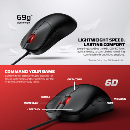 Fantech UX3V2S Helios Neo Gaming Mouse Pro Wired RGB