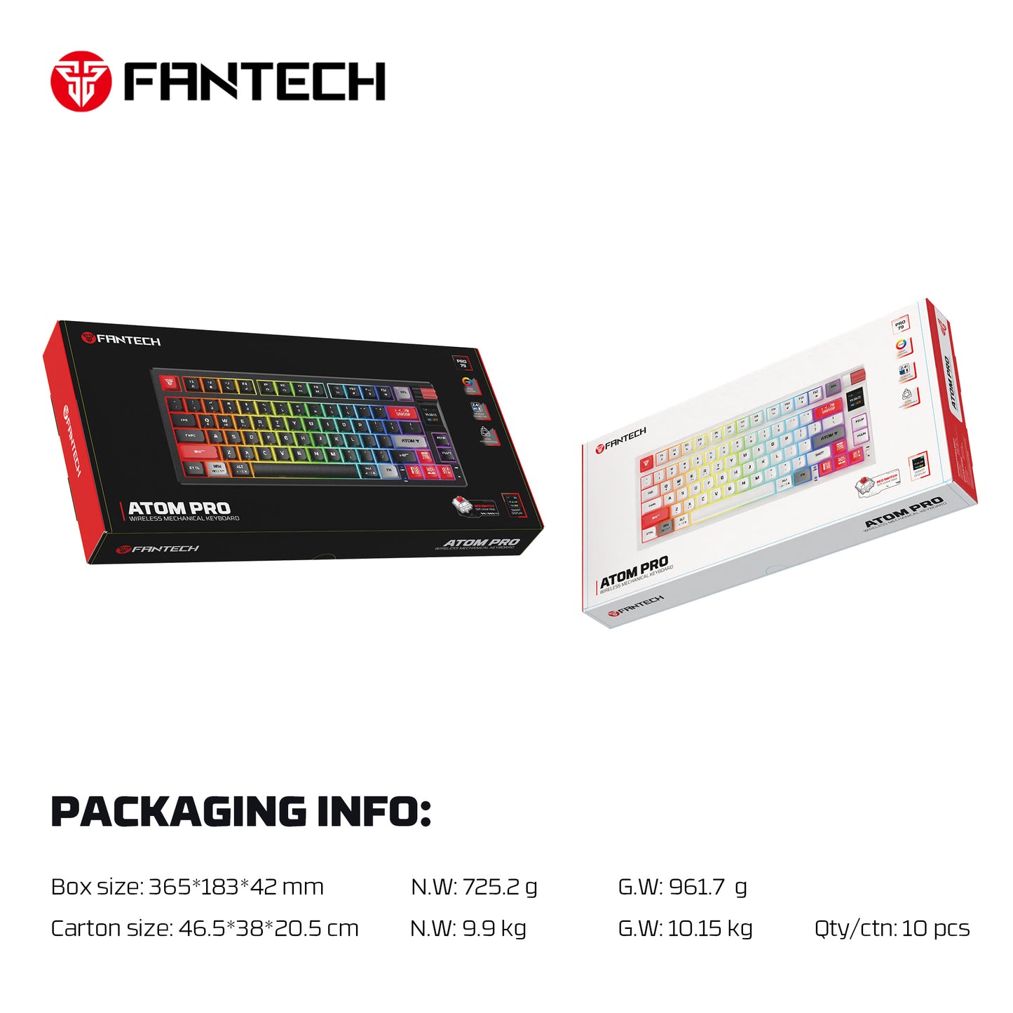 ATOM PRO Keyboard hot swappable