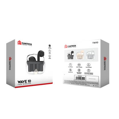 Fantech TWS Bluetooth Wireless Wave 10 TW10 Built-in Microphone - Fantech Indonesia