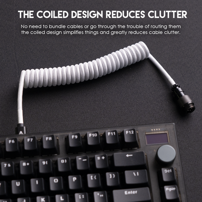Fantech Coiled Cable Type C Aviator AC701 Kabel Keyboard Mekanik