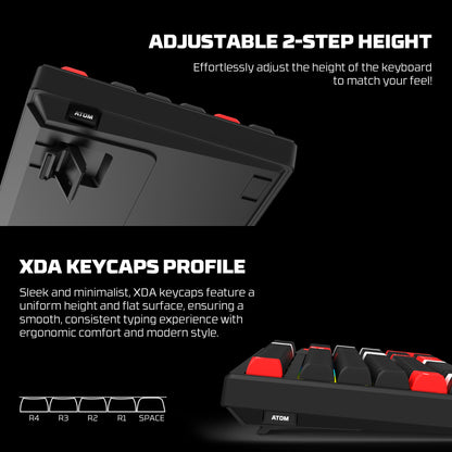 ATOM PRO Keyboard hot swappable