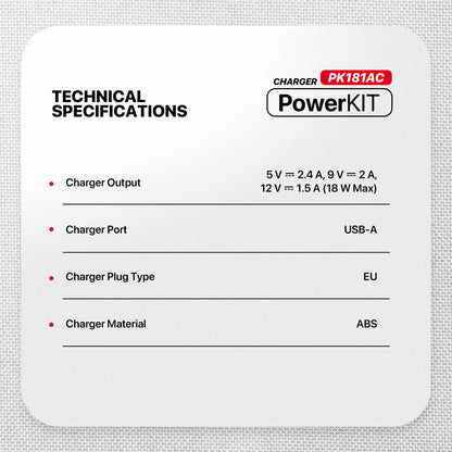 Fantech PowerKIT PK181AC Travel Charger Combo