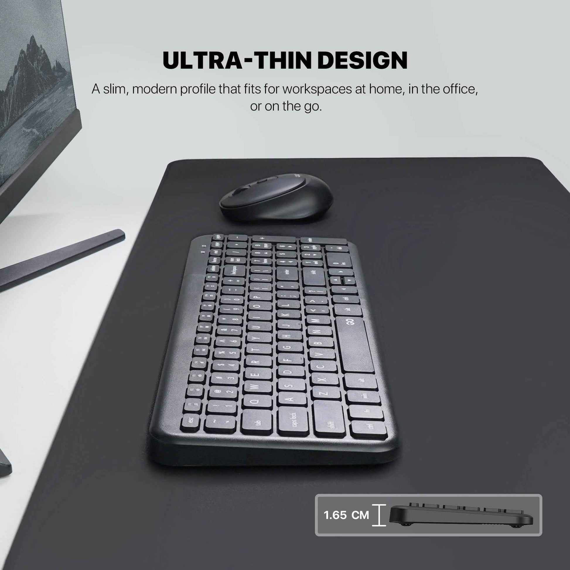 Fantech GO WK901 Combo Keyboard Mouse Wireless Ultra-Thin Silent