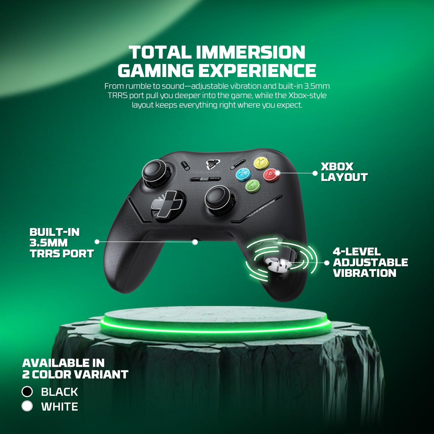 Fantech Shooter III X WGP13X Wireless Gamepad Hall Effect PC Xbox PS3