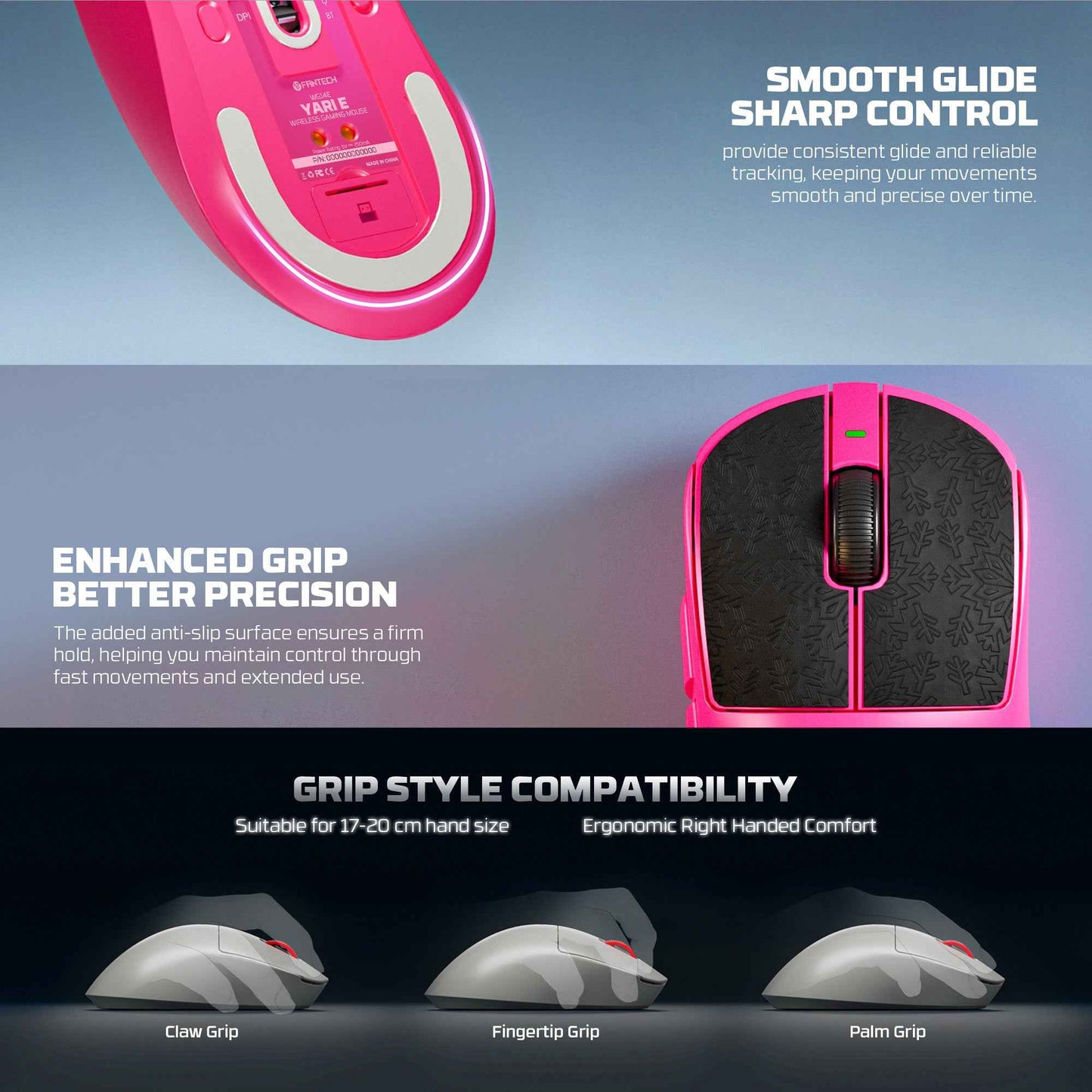 Fantech YARI E WG14E Mouse Gaming Wireless