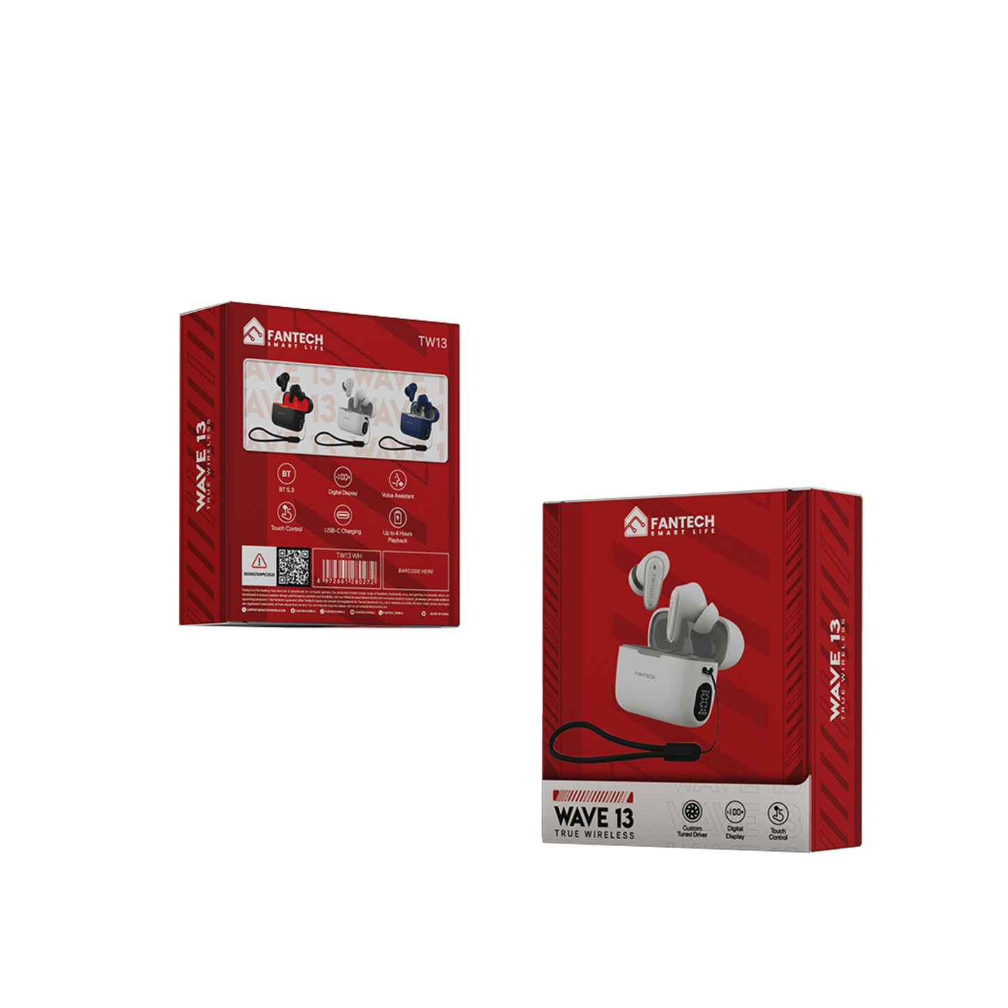 Fantech Life Earphone Bluetooth 5.3 Earbuds Wave 13 TW13 - Fantech Indonesia