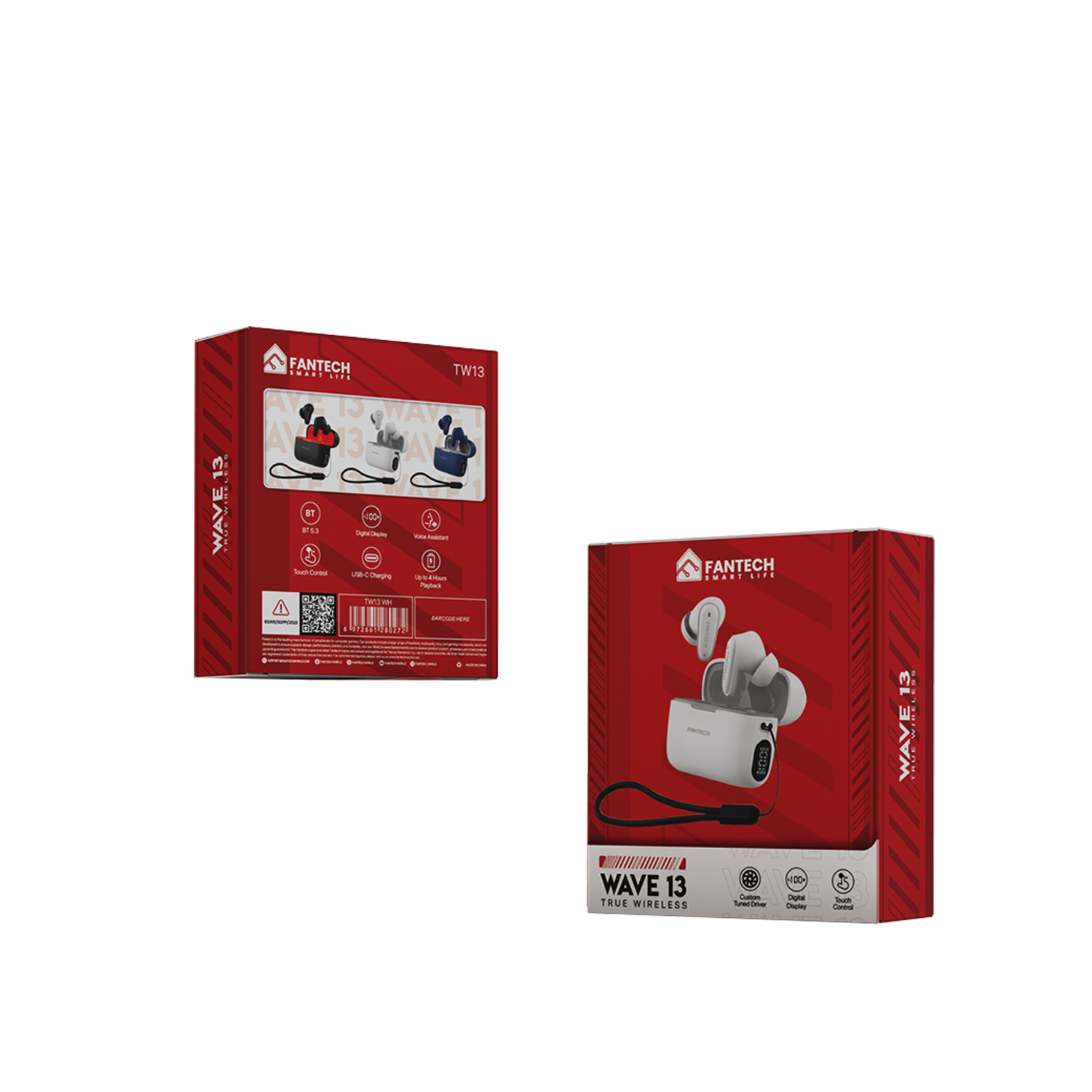 Fantech Life Earphone Bluetooth 5.3 Earbuds Wave 13 TW13 - Fantech Indonesia