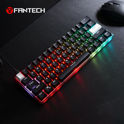 Fantech MAXFIT61 FROST Wired Keyboard Hotswap Gaming Mechanical RGB