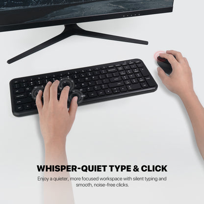 Fantech GO WK901 Combo Keyboard Mouse Wireless Ultra-Thin Silent