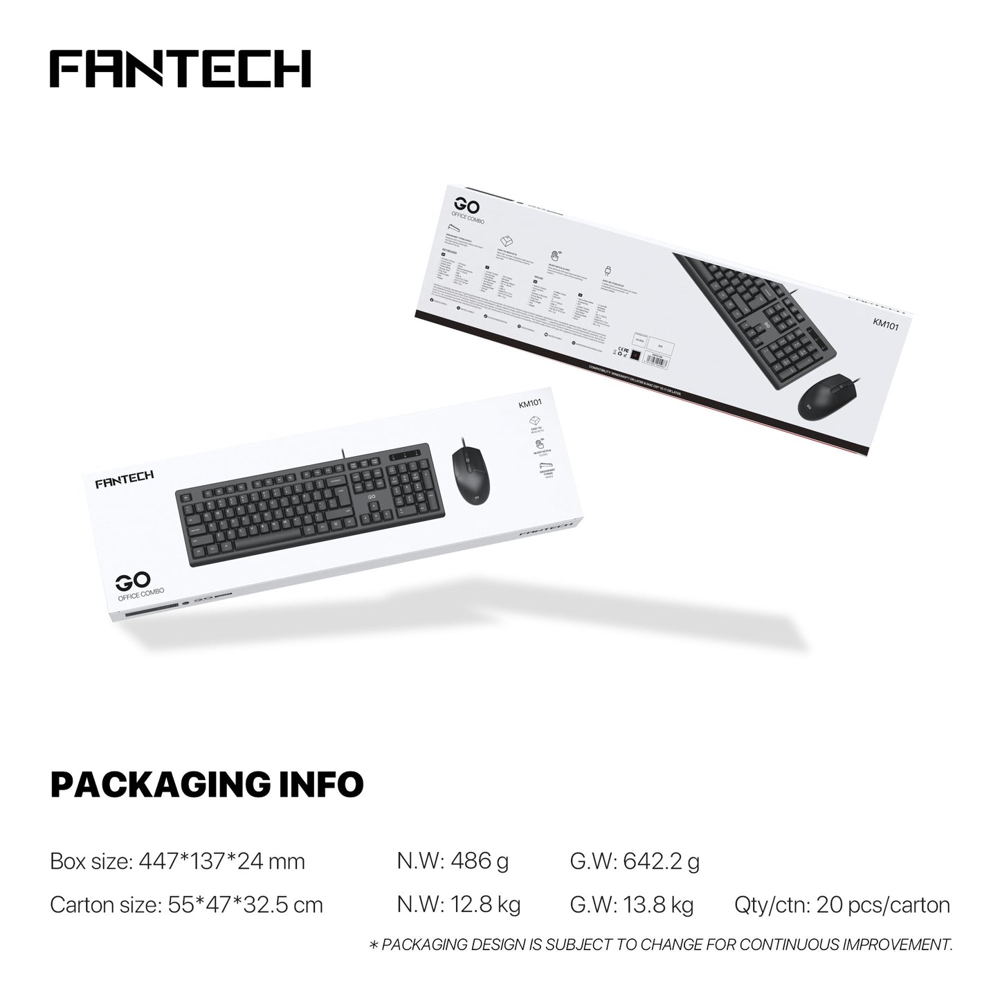 FANTECH GO KM101 OFFICE COMBO
