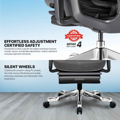 FANTECH OFFICE CHAIR CW1 KURSI KANTOR ERGONOMIS KURSI KERJA DENGAN LUMBAR SUPPORT