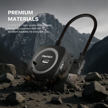 FANTECH USB Hub Fast Transfer HA2041 PORTS 2.0 High Speeds 480Mbps USB Hub Multi-Safety Protection