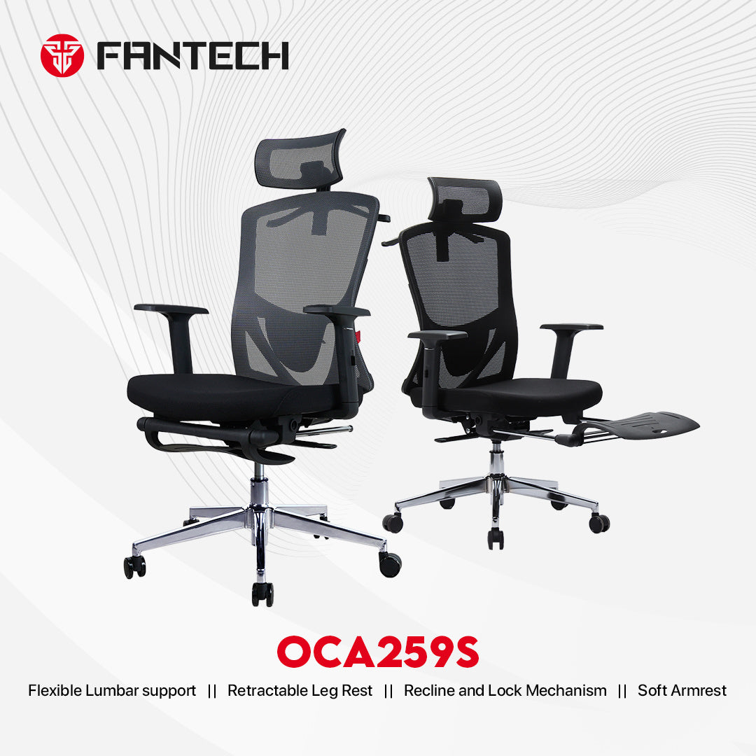 Fantech Kursi Kantor Kerja Jaring Premium Office Chair OCA259S