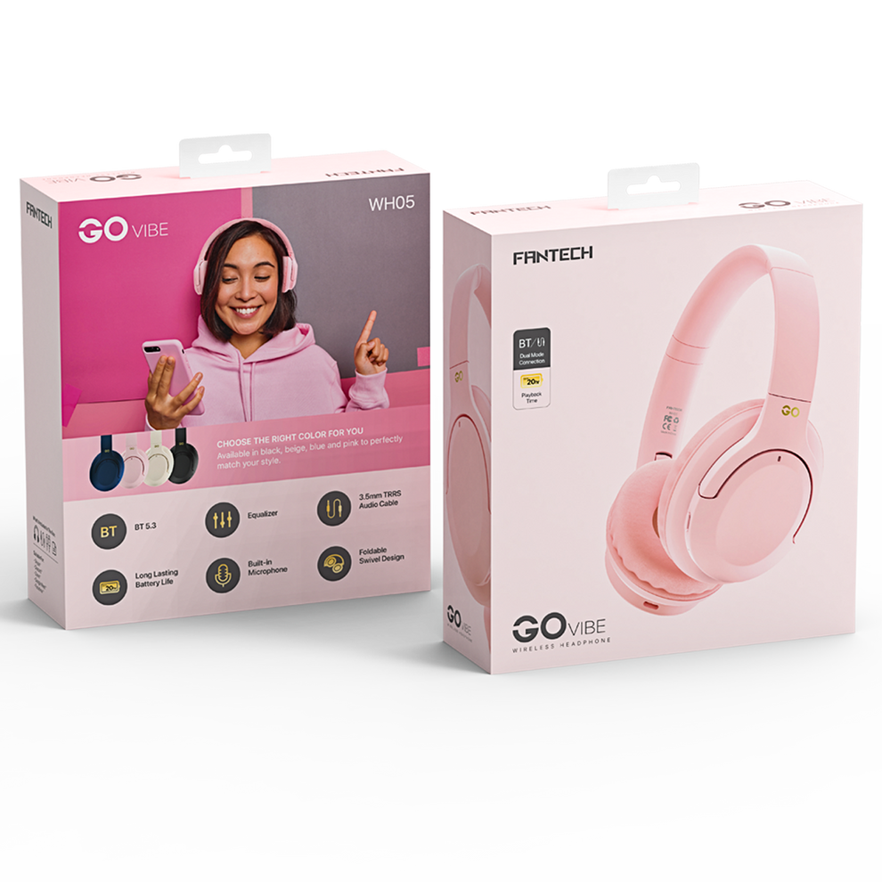 HEADPHONE WIRELESS GO VIBE WH05 | Fantech Official – Fantech Indonesia