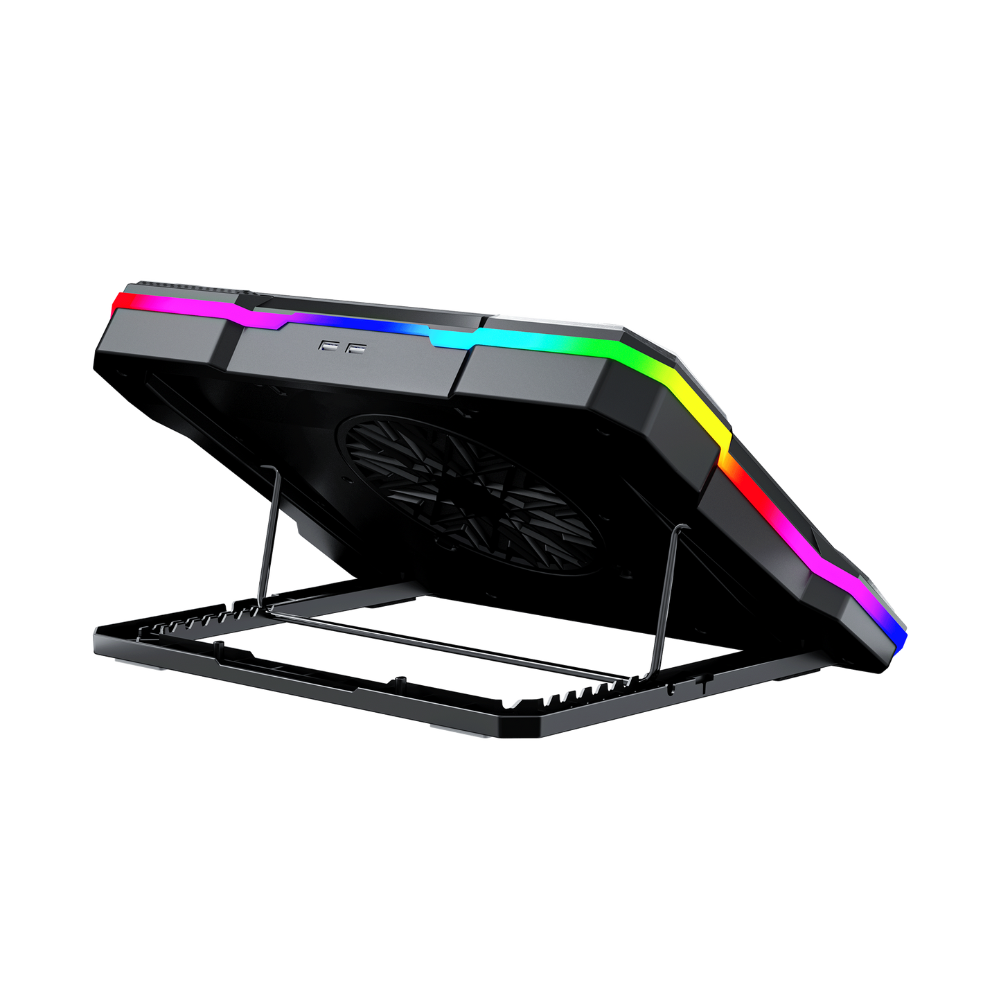 Fantech Cooling Pad RGB NC22 Notebook Cooler with Phone Holder Adjustable Fan Speed up to 14kg 19 inch laptop gaming - Fantech Indonesia