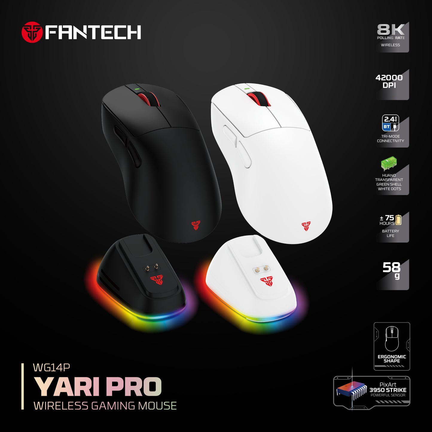 Fantech YARI PRO WG14P Mouse Gaming Fantech