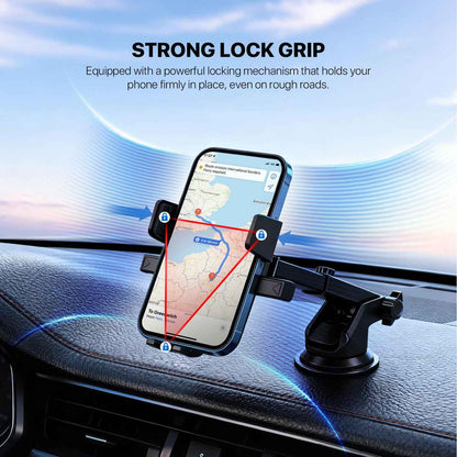 Fantech Car Phone Holder FCH01 Dudukan Hp Di Dashboard dan Kaca Mobil dengan Rotasi 360° Compatibility for All Smartphones Compatibility 60-88mm Smartphone