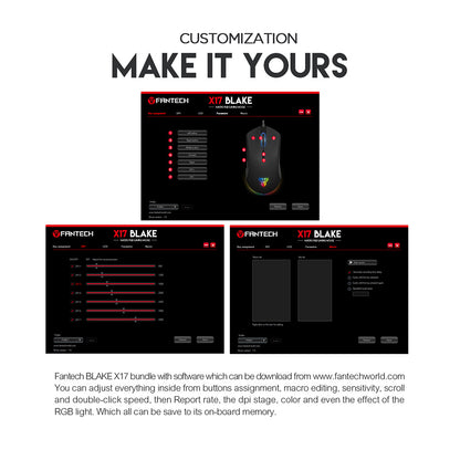 FANTECH BLAKE X17 GAMING MOUSE