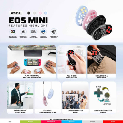 FANTECH POCKET SIZE MINI GAMEPAD WIRELESS EOS MINI WGP17