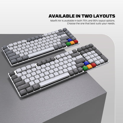 Fantech SUPER MAXFIT AIR Tri Connections Wireless Bluetooth Low Profile Keyboard Mechanical Gaming