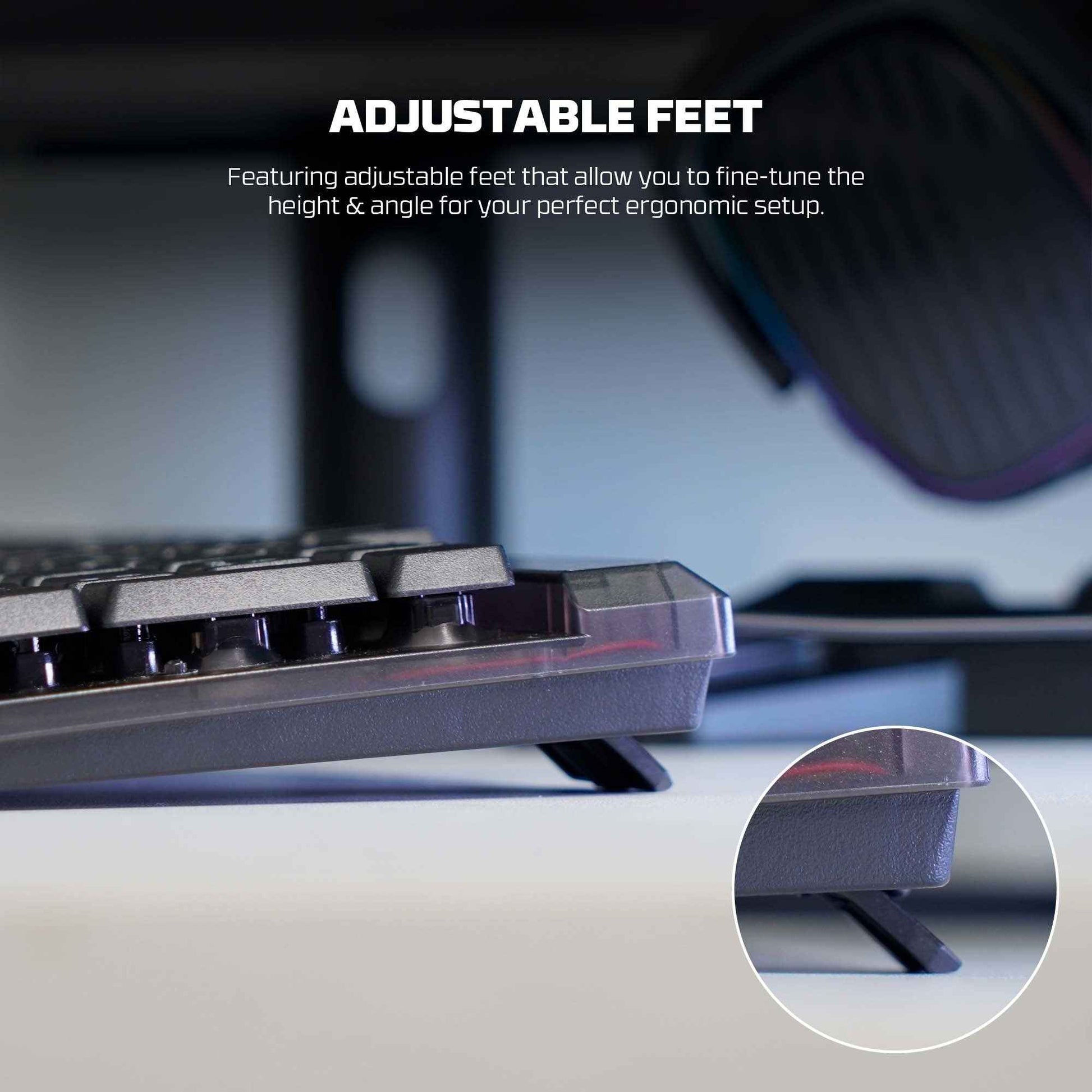 Fantech SHIKARI S K515S Keyboard Gaming Membrane RGB Transparent Cover Full Size
