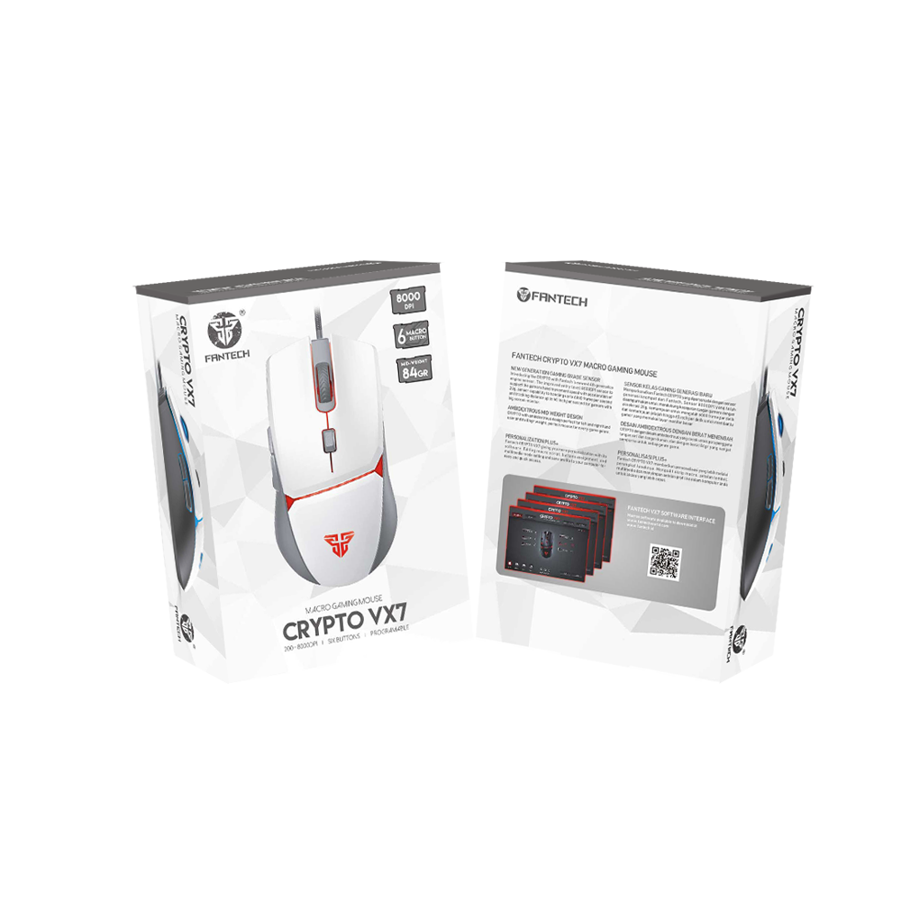 Fantech CRYPTO VX7 Mouse Gaming Macro - Fantech Indonesia