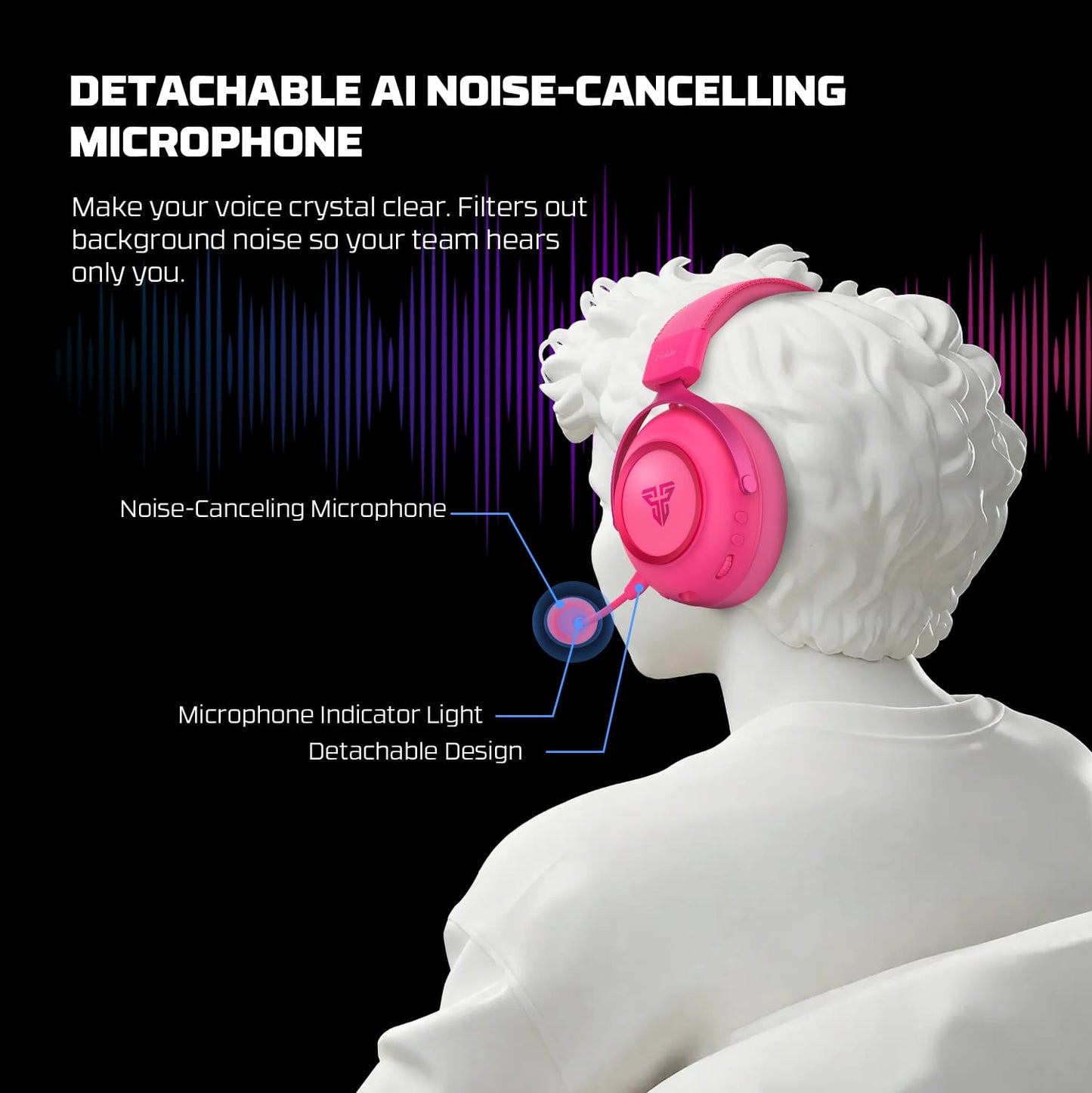 Fantech Orbita WHG07 Wireless Gaming Headset Quad Mode 7.1 Surround