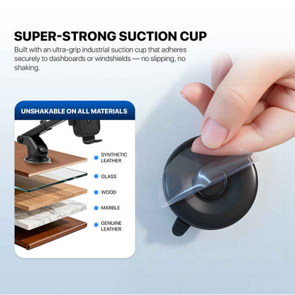 Fantech Car Phone Holder FCH01 Dudukan Hp Di Dashboard dan Kaca Mobil dengan Rotasi 360° Compatibility for All Smartphones Compatibility 60-88mm Smartphone