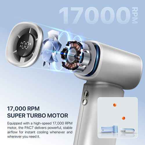 Fantech Life Kipas Angin Portable PAC7 Kipas Mini Turbo 17000 RPM