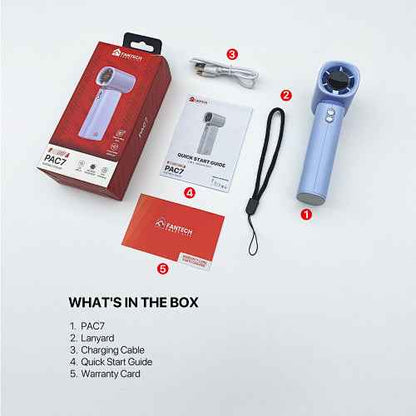 Fantech Life Kipas Angin Portable PAC7 Kipas Mini Turbo 17000 RPM